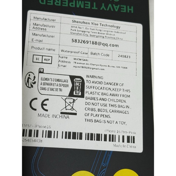 For iPhone 16 Pro Magnetic Case Shockproof & Screen Protector Pink New - Picture 5 of 8